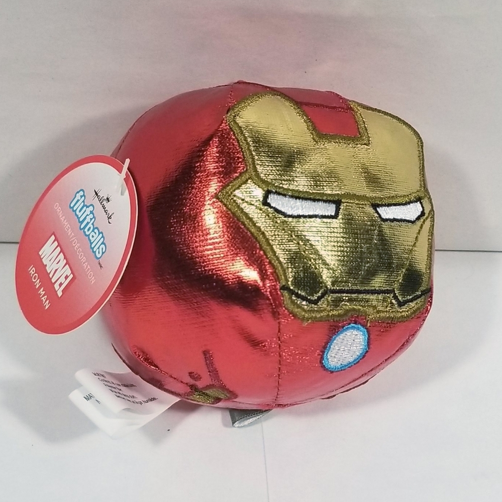 Hallmark Fluffballs Marvel Iron Man Plush NWT